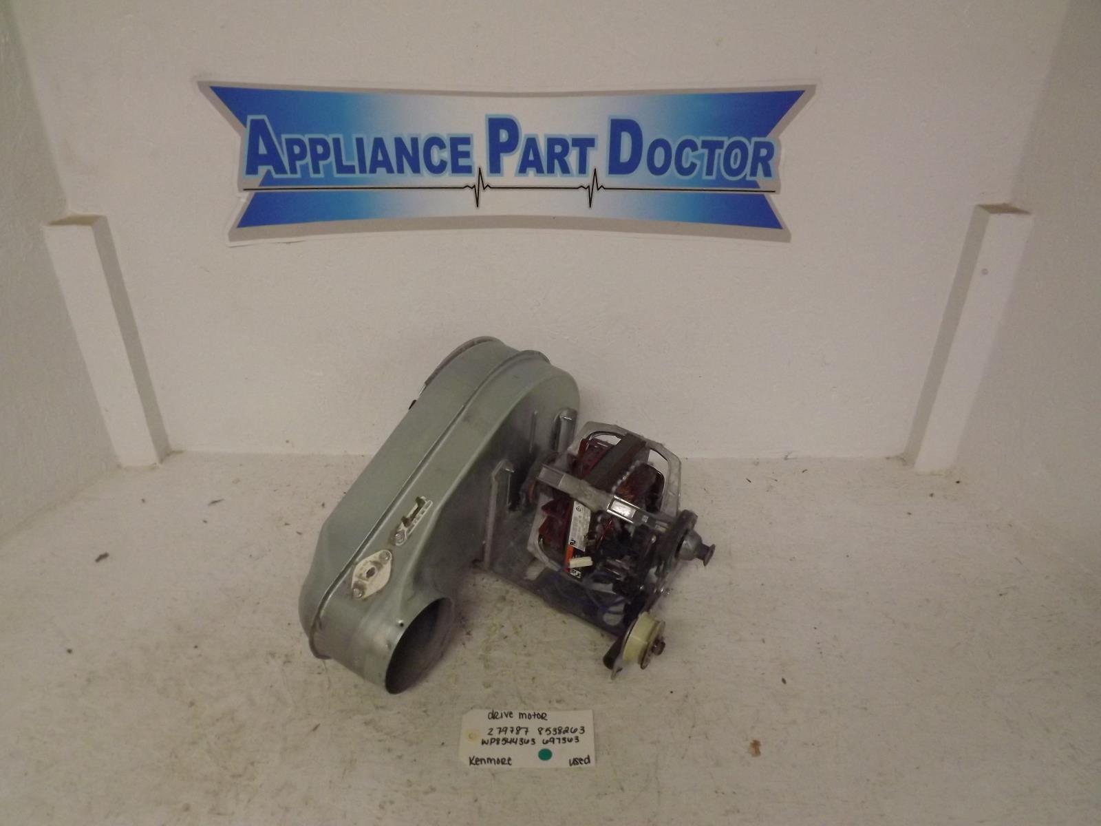 Kenmore Dryer 279787 8538263 WP8544363 697363 Drive Motor Used Kenmore Dryer 279787 8538263 WP8544363 697363 Drive Motor Used